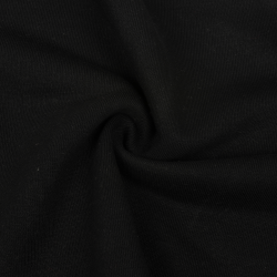 Ткань Футер 3-х нитка, Петля, цвет Черный (на отрез)  в Красноярске