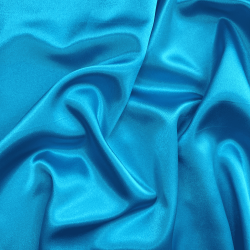 *Ткань Атлас-сатин, цвет Голубой (на отрез)  в Красноярске