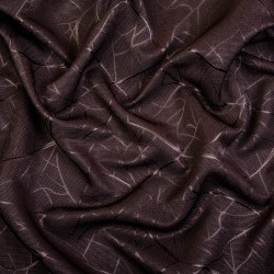 Ткань Блэкаут для штор &quot;Ледовое тиснение цвет Темно-Коричневый&quot; (на отрез)  в Красноярске