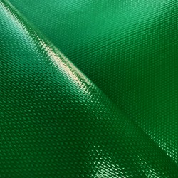 Ткань ПВХ 600 гр/м2 плотная, Зелёный (Ширина 150см), на отрез  в Красноярске