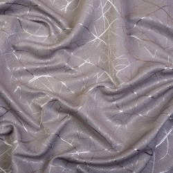 Ткань Блэкаут для штор светозатемняющая 75% &quot;Ледовое тиснение цвет Серый&quot; (на отрез)  в Красноярске