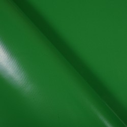 Ткань ПВХ 450 гр/м2, Зелёный (Ширина 160см), на отрез  в Красноярске