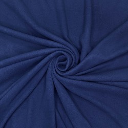 Ткань Флис Односторонний 130 гр/м2, цвет Темно-синий (на отрез)  в Красноярске