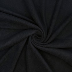 Флис Односторонний 130 гр/м2, цвет Черный (на отрез)  в Красноярске