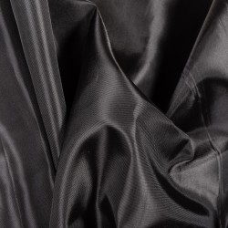 Ткань подкладочная Таффета 190Т, цвет Черный (на отрез)  в Красноярске