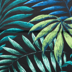 Интерьерная ткань Дак (DUCK), принт &quot;Тропические листья&quot; (на отрез)  в Красноярске