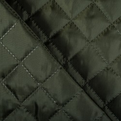 Стеганая подкладочная ткань с синтепоном (100гр/м2), цвет Хаки (на отрез)  в Красноярске