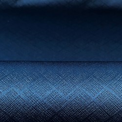 Ткань Блэкаут для штор светозатемняющая 100% &quot;Орнамент Синий&quot; (на отрез)  в Красноярске